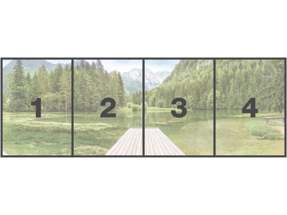 Papier Fototapete | Green Lake | 368 x 127 cm