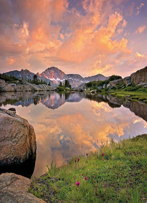 Papier Fototapete | Alpenglühen | 184 x 254 cm