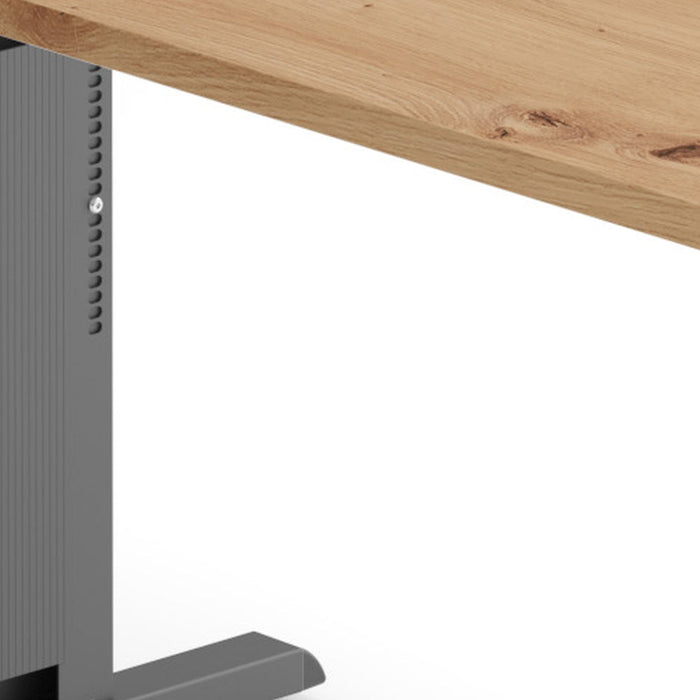 Hammerbacher | Schreibtisch C-Fuß 160x80cmAsteiche / Graphit