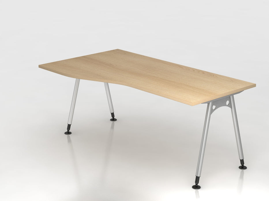 Hammerbacher | Schreibtisch A-Fuß 180x100 / 80cm Eiche