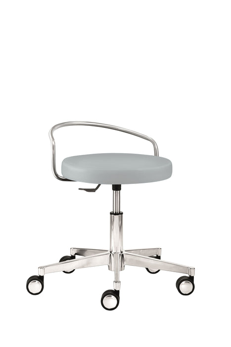 Funktionsdrehhocker 1294 | Gestell Aluminium poliert