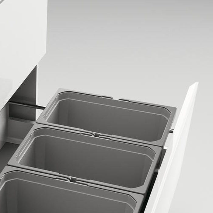 Naber | Cox® Box 235 K 900-4 Abfallsammler für vorhandene Auszüge Biodeckel hellgrau