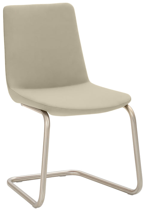 Stuhl | 2008 | Warmes Grau | Gestell Chrom gebürstet Edelstahllook