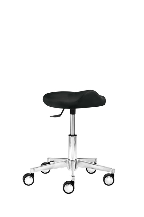 Funktionsdrehhocker 1291 | Gestell Aluminium poliert