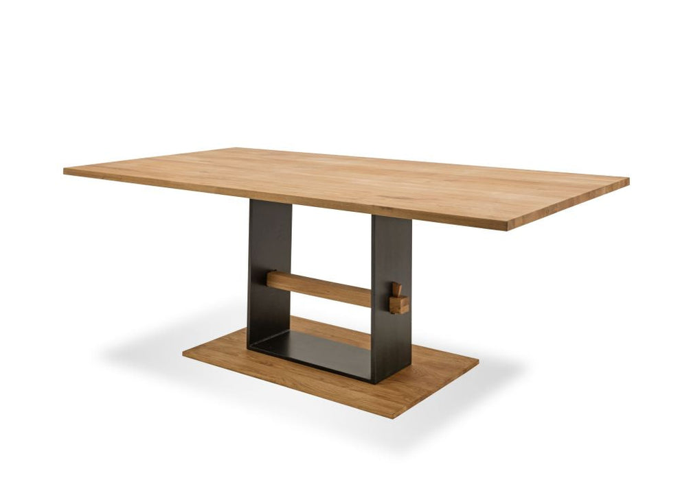 Gradel | Frame | 501 | Tisch Pato Platte | 160x76x95 | Wildeiche natur