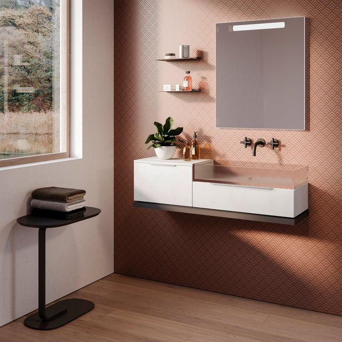 Lot von 10 Möbelgriffe Setubal, L104mm, 64mm Achsenabstand, Aluminium, matt eloxiert