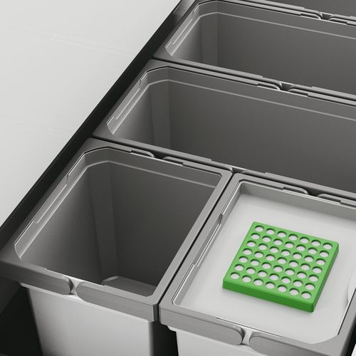 Naber | Cox® Box 235 S 1000-5 Bio Abfallsammler für vorhandene Auszüge hellgrau