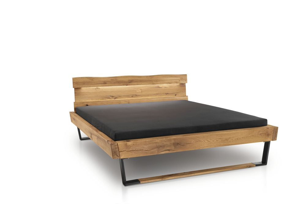 Gradel | Borneo | Bett | Balkenbett | Beleuchtung optional | Material- & Größenauswahl