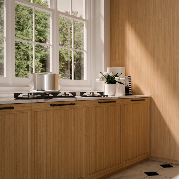 Emuca | Lot von 20 Möbelgriffe Suez, L184mm, 160mm Achsenabstand, Aluminium, Schwarz lackiert