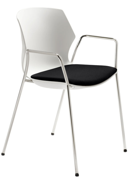 Stapelstuhl | 2511 | Schwarz | Gestell Chrom