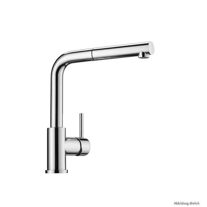 Naber | Arco 2 | Einhebelmischer | edelstahlfinish/schwarz matt | Niederdruck