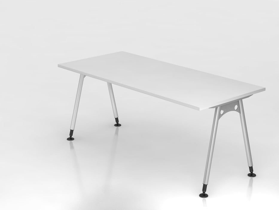 Hammerbacher | Schreibtisch A-Fuß 180x80cm Weiß