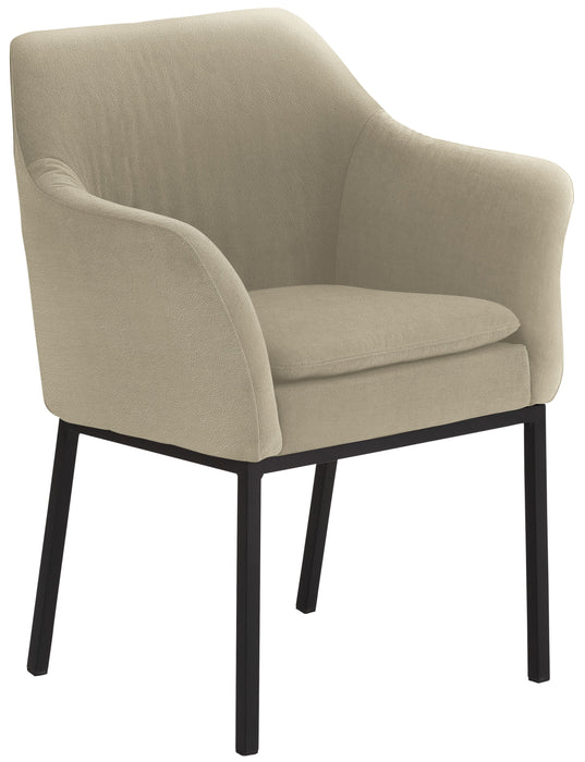 Sessel | 2524 | Warmes Grau | Gestell Schwarz