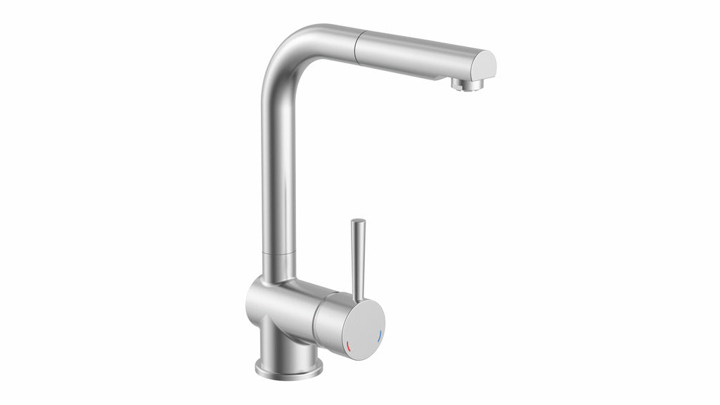 Naber | Drive 2 | Einhebelmischer | edelstahlfarbig | Niederdruck