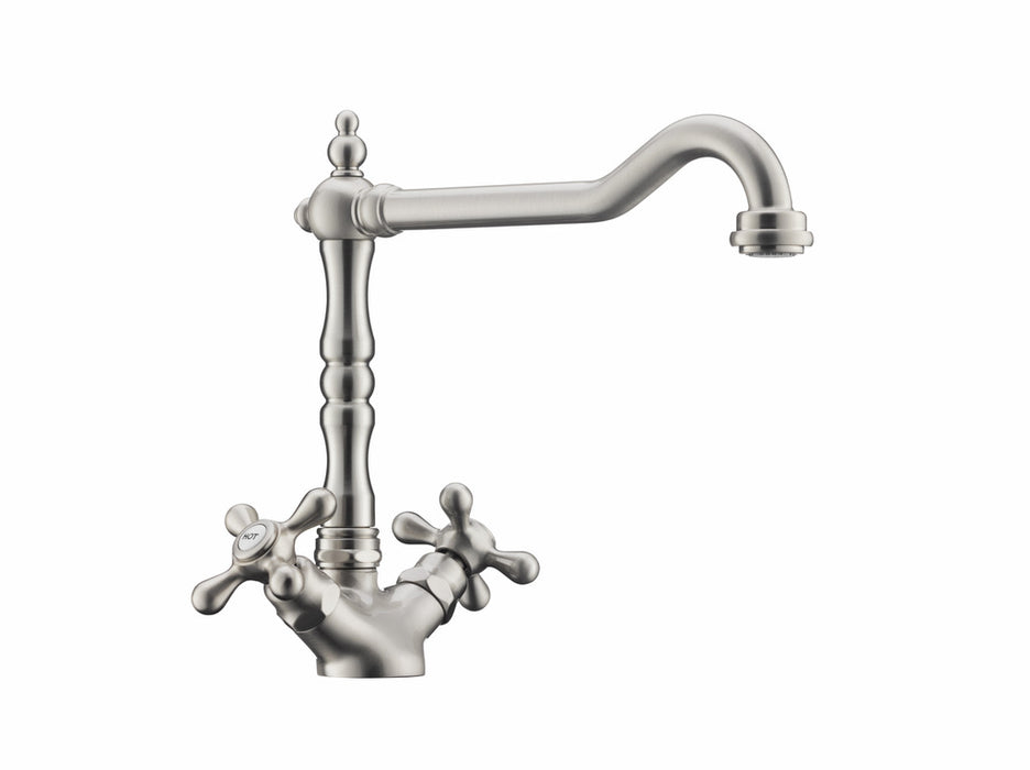 Naber | Passato 1 | Zweigriffarmatur | altsilber | Hochdruck