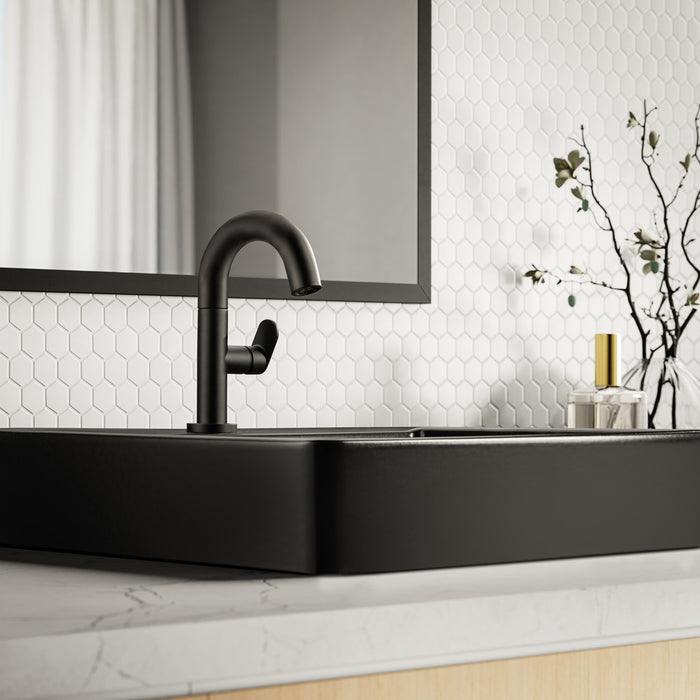 Naber | Sottile 1 Bad | Badarmatur | schwarz matt | Hochdruck