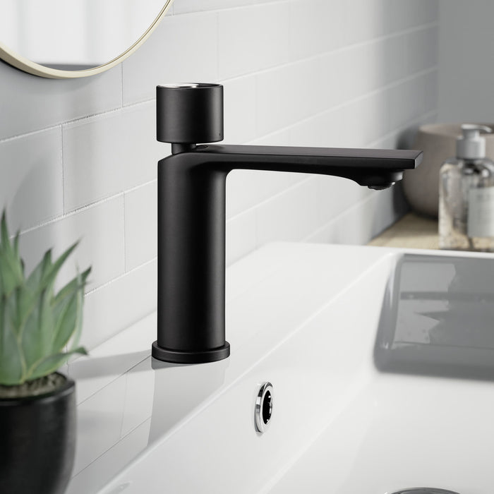 Naber | Glam Leva Bad | Einhebelmischer | schwarz matt | Hochdruck