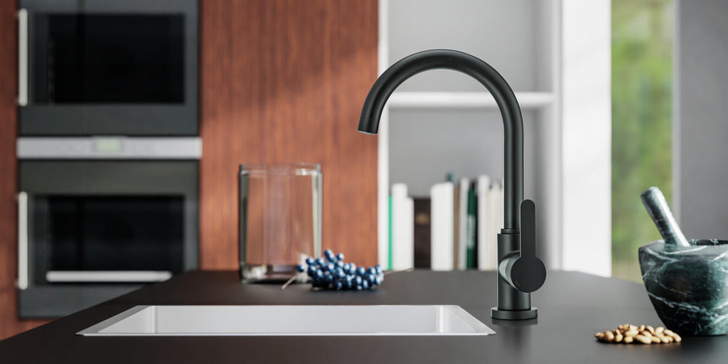 Naber | SERVIZIO Portare 3, Einhebelmischer, schwarz matt, Hochdruck