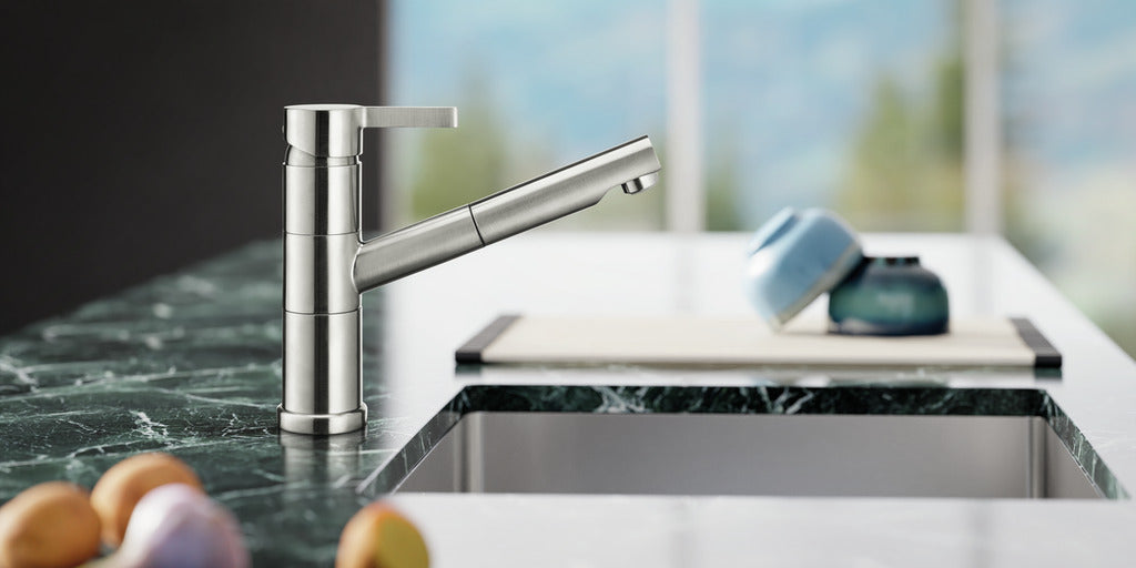 Naber | SERVIZIO Lastra 2, Einhebelmischer, edelstahlfarbig, Hochdruck