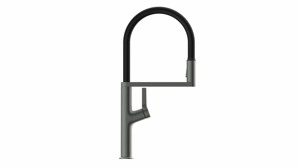 Naber | Wasserwerk Aria, Spültischarmatur, graphit matt, Hochdruck