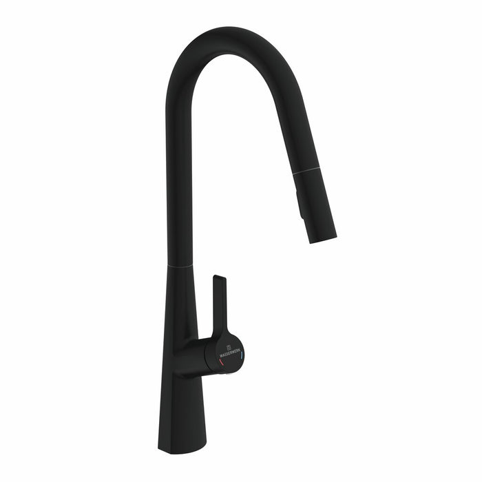 Naber | Wasserwerk Bendea, Spültischarmatur, schwarz matt, Hochdruck