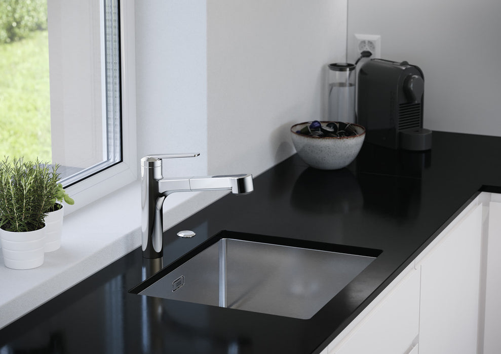 KWC | Domo 6 Fensterarmatur | Einhebelmischer | chrom | Hochdruck