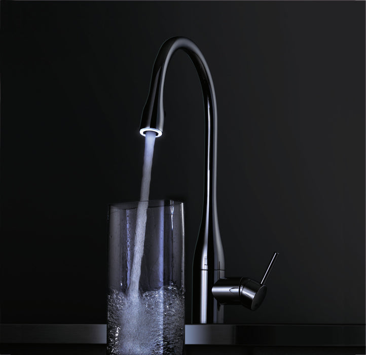 KWC | Eve 3 | Einhebelmischer | chrom | mit LED-Beleuchtung | Hochdruck