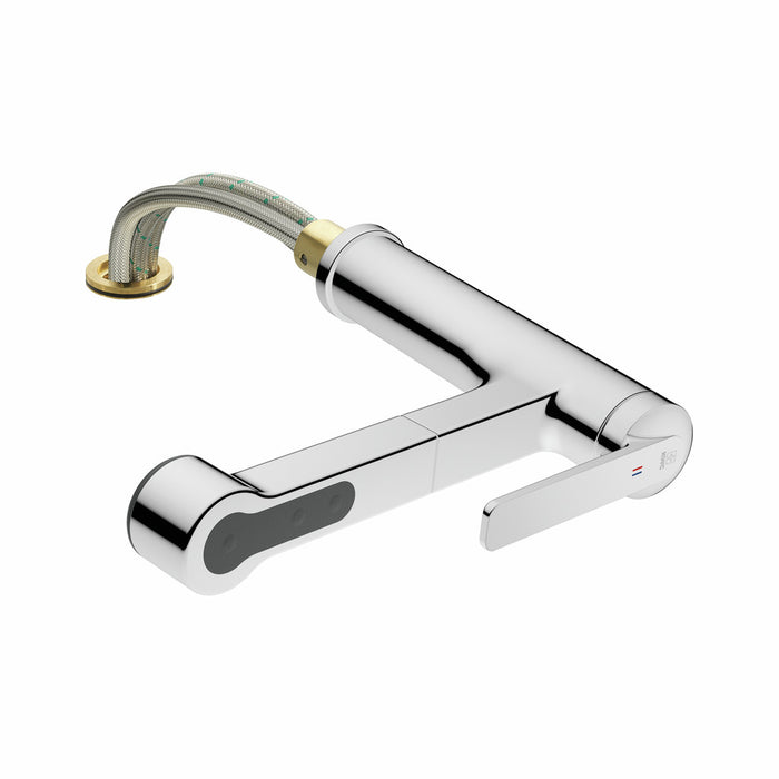 KWC | Domo 6 Fensterarmatur | Einhebelmischer | chrom | Hochdruck