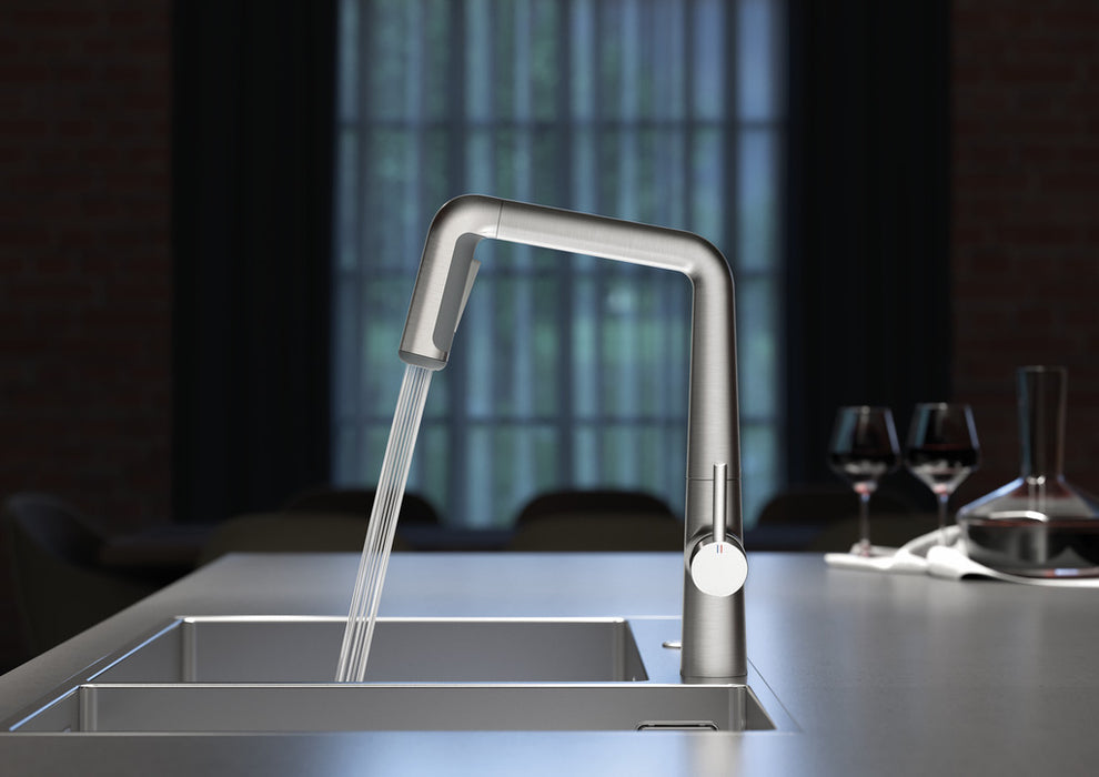 KWC | Kio IntelligentControl | Armatur mit Sonderfunktionen | edelstahlfinish | Hochdruck