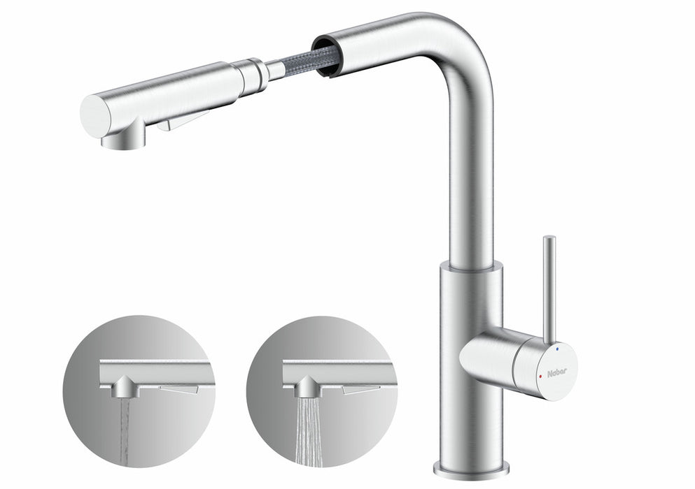 Naber | Namor 4 | Einhebelmischer | Edelstahl | Hochdruck