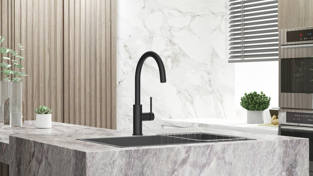 Naber | Namor 5 | Zweigriffarmatur | schwarz matt | Hochdruck