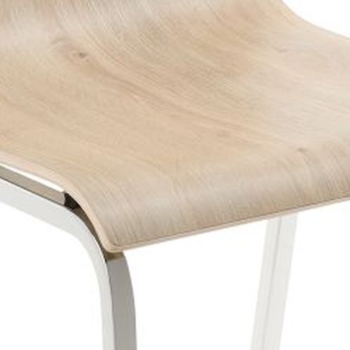 Stapelstuhl | myLIFE | Davos Eiche | Gestell Chrom