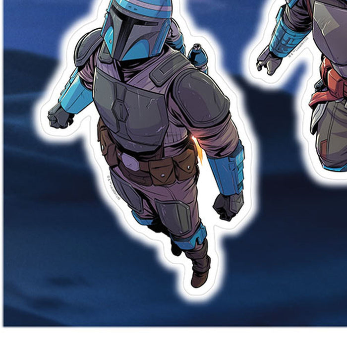 Wandtattoo | Mandalorian Iconic Figures  | Größe 100 x 70 cm