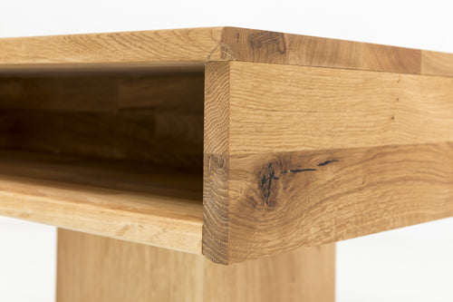 WOODLIVE | Alan | Couchtisch Massiv | Buche & Eiche