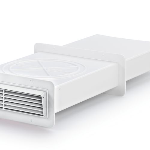 Naber | T-GILÜF 4 System 125 Breitkanal-Mauerkasten | weiß