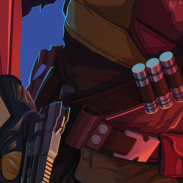 Vlies Fototapete | Star Wars The Mandalorian Big Ambush | Größe 250 x 280 cm