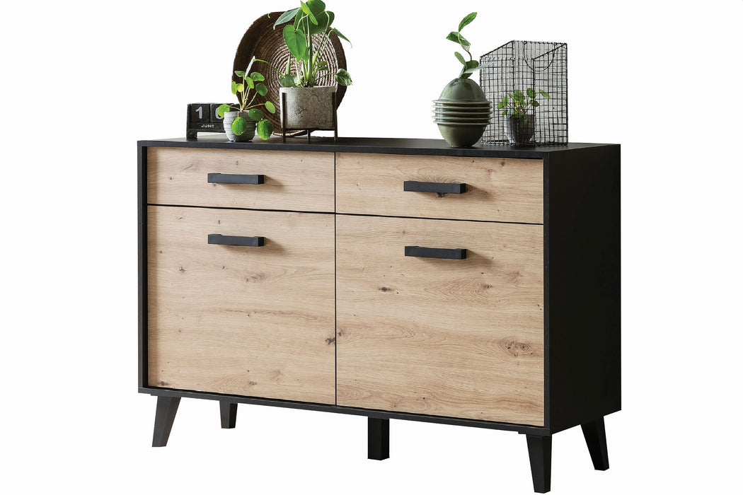Hometrend | ARTONA 085 Sideboard | Dekor Artisan Eiche / Schwarz