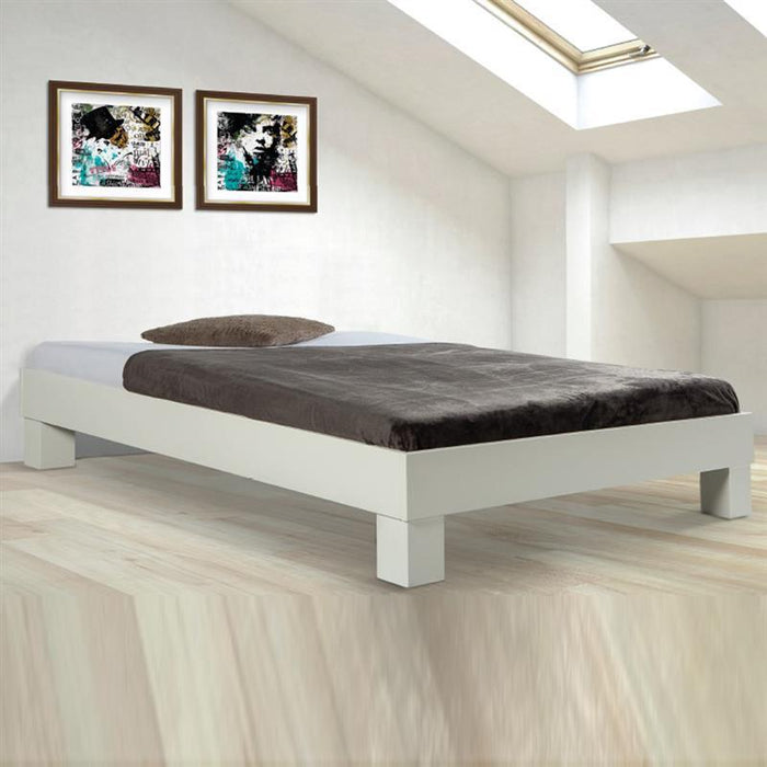 BED BOX Futon Basic Massivholzbett Echtholz Einzel- Doppelbett Bettgestell Buche