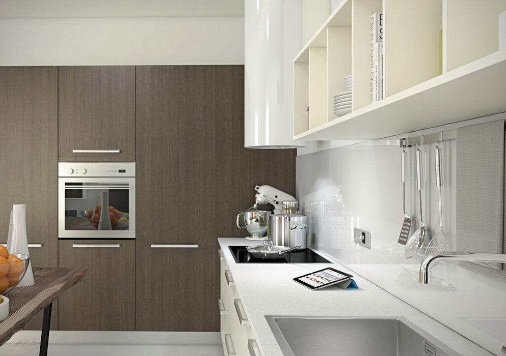 Naber | VersaHit Mono Combi USB A/C, Steckdosenelement, Edelstahl gebürstet