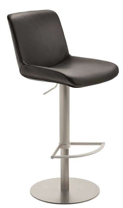 Mayer | Bar- und Tresenhocker 1387 | Schwarz | Gestell Edelstahl gebürstet