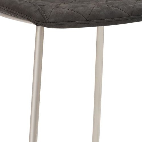 Tresenhocker | mySOLO | Schwarz | Gestell Edelstahl gebürstet