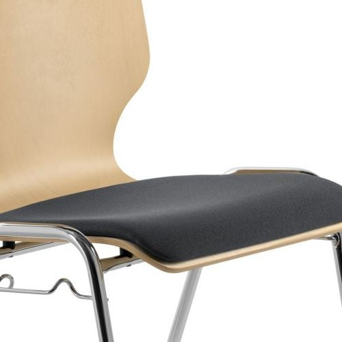 Stapelstuhl | myDARIO | Anthrazit | Gestell Chrom