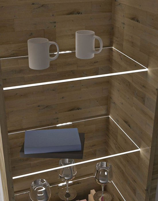 Hometrend | Hometrend | HARTFORD LED VA-2xCLIPS-CW+1xTRAFO-FUßSCHALTER