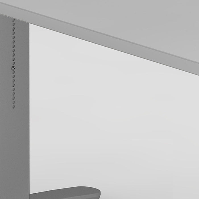 Hammerbacher | Schreibtisch C-Fuß 160x80cm Grau / Silber