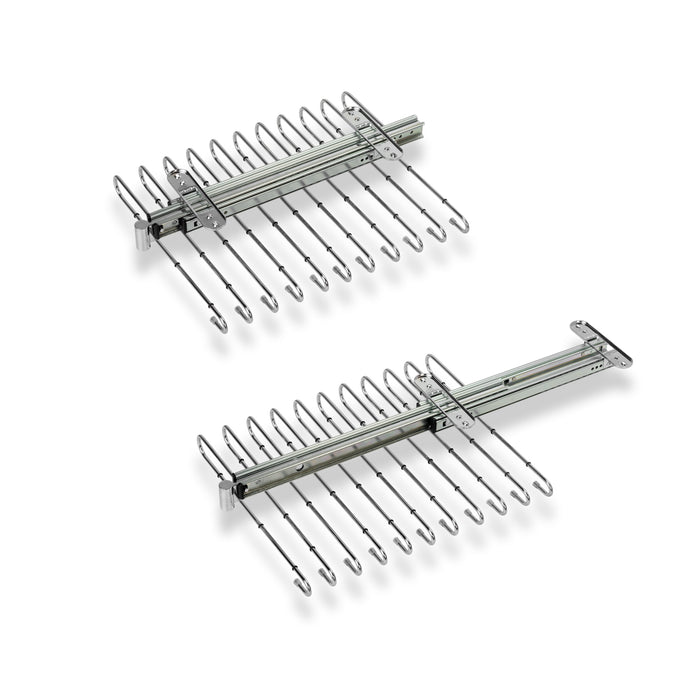 ausziehbarer Hosenbügel, Verchromt, Stahl