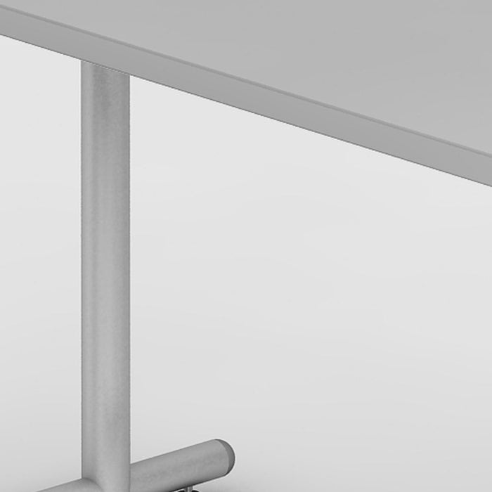 Hammerbacher | Schreibtisch C-Fuß 160x80cm Grau / Silber