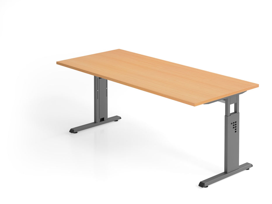 Hammerbacher | Schreibtisch C-Fuß 180x80cm Buche / Graphit