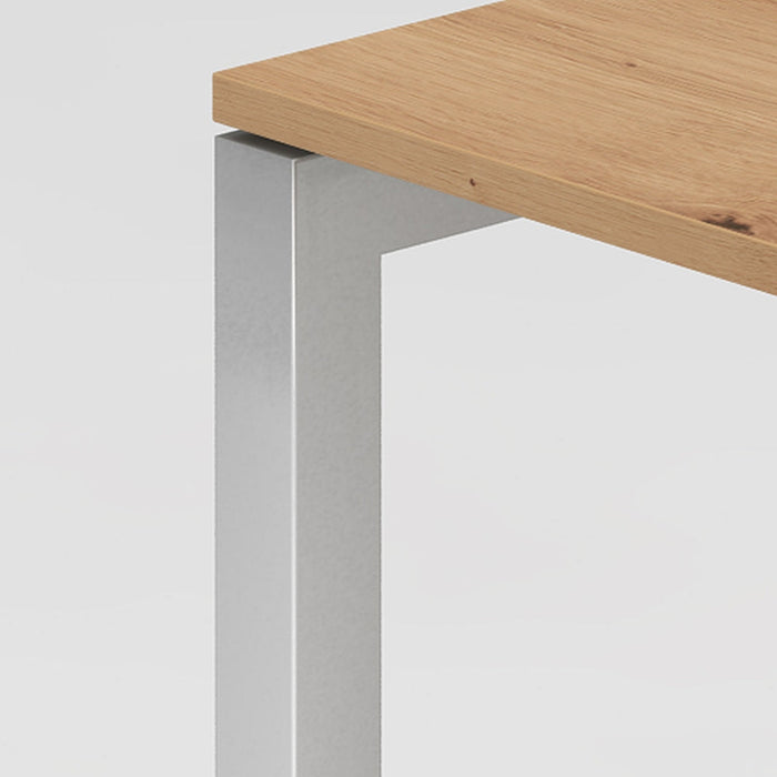 Hammerbacher | Schreibtisch U-Fuß eckig 80x80cm Asteiche