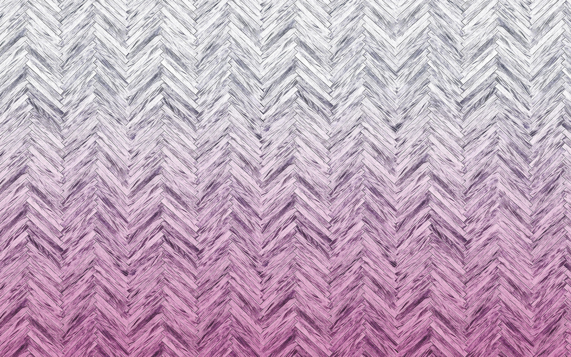 Digitaldruck Vlies Fototapete | Herringbone Pink | 400 x 250 cm