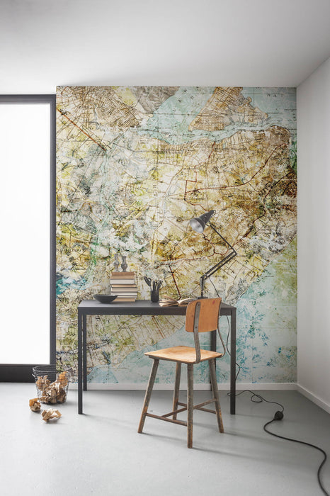 Digitaldruck Vlies Fototapete | Mix Map | 200 x 250 cm